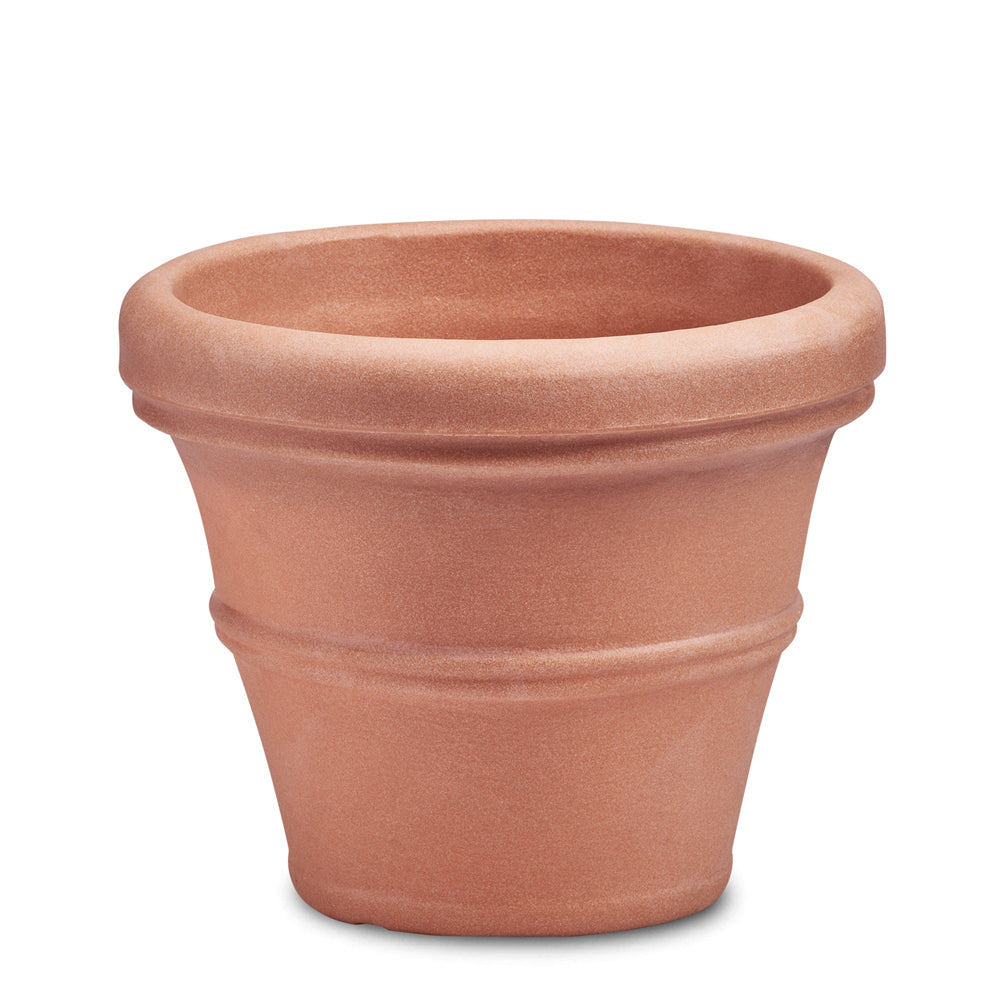27 inch planter pots Brunello 27'' Weathered Terracotta – Greenwood Creek Nursery