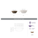 Load image into Gallery viewer, Delano 24"x17" Oval Midnight