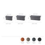 Load image into Gallery viewer, Emma Rectangular 24"x8", Terracotta