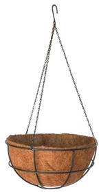 Load image into Gallery viewer, Hanging Basket w/Coco Liner & Chain 14"