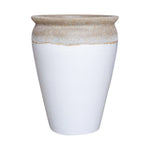 Load image into Gallery viewer, Tall Wide Mouth Jar Volcanic 21.3" White