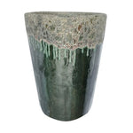 Load image into Gallery viewer, Tall Round Volcanic 18.7" Falling Green