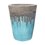 Load image into Gallery viewer, Tall Round Volcanic 18.7" Milky Blue