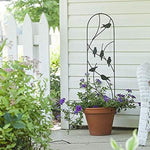 Load image into Gallery viewer, Trellis, 40" Perched Bird Black