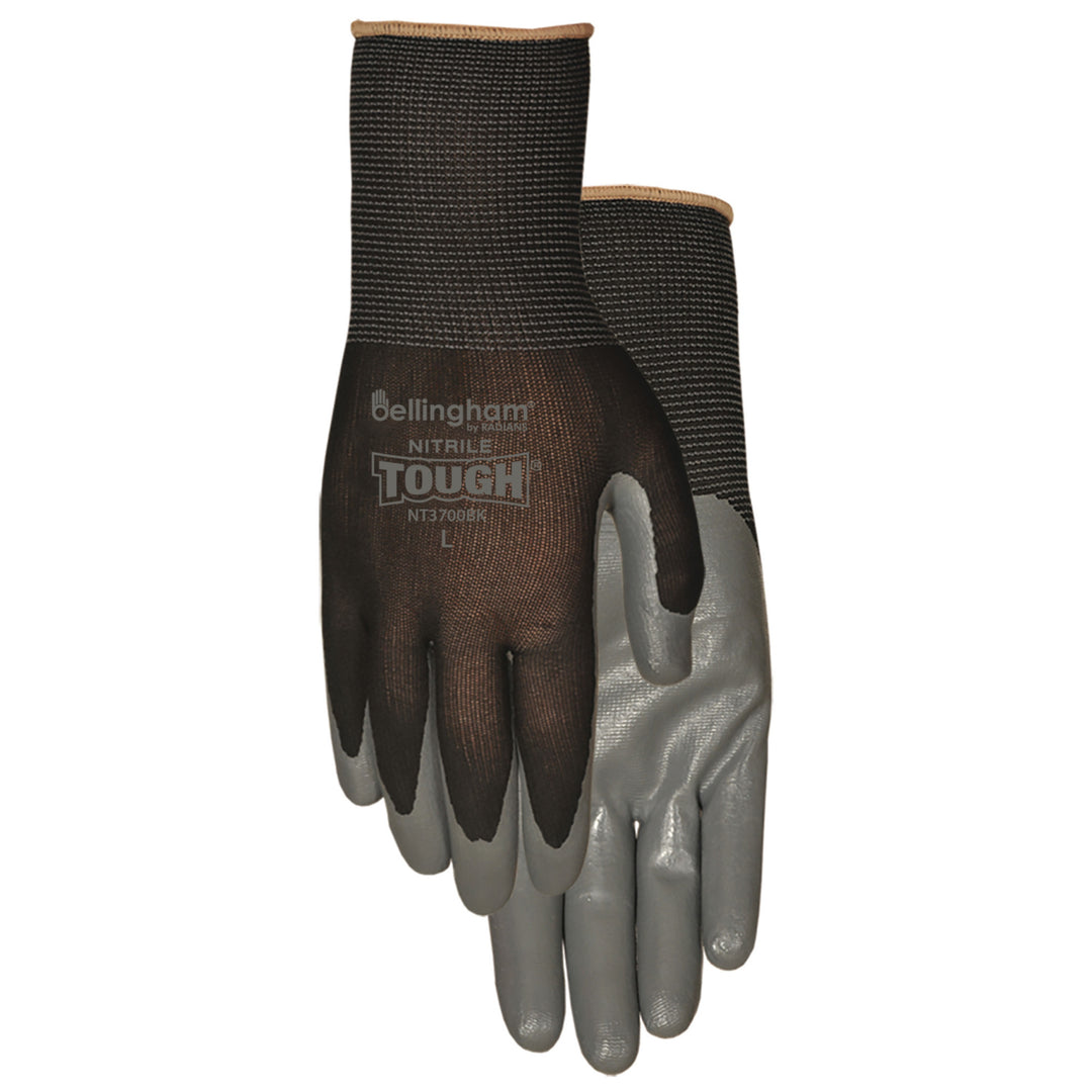 Nitrile Tough Glove, Large, Black