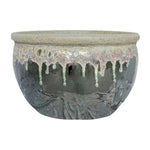 Load image into Gallery viewer, Bowl Volcanic 12.4&quot; Falling Green
