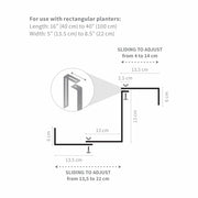 Adjustable Bracket for Rail Planters