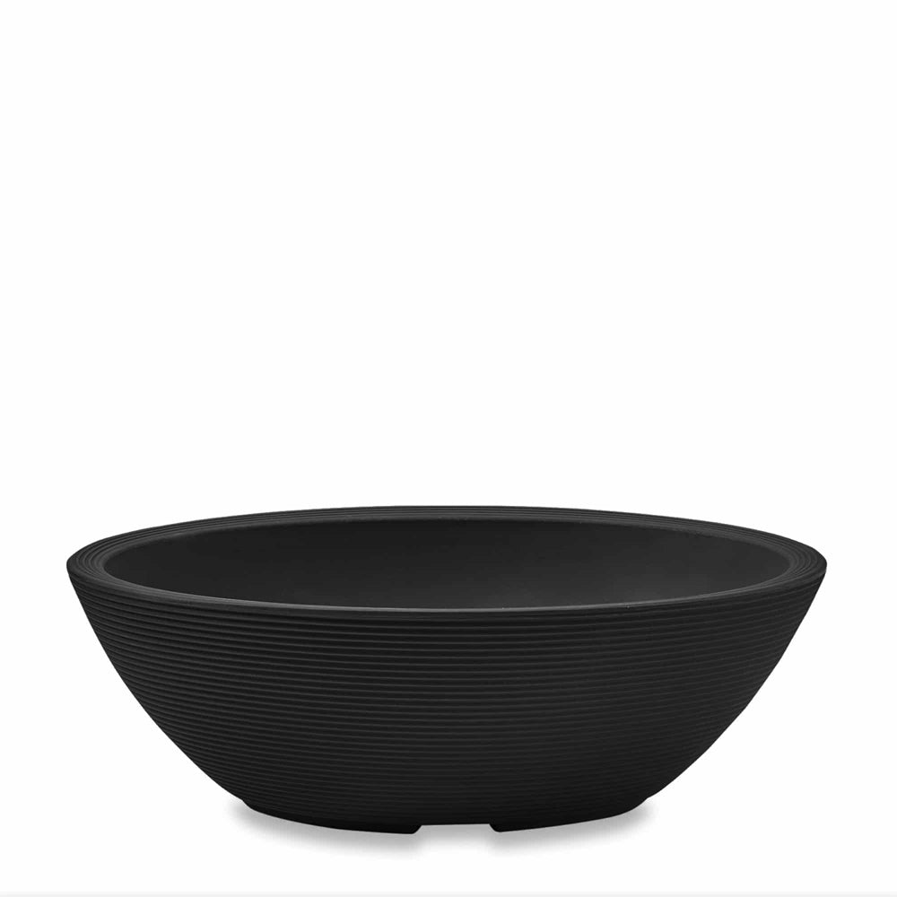 Delano 24"x17" Oval Caviar Black