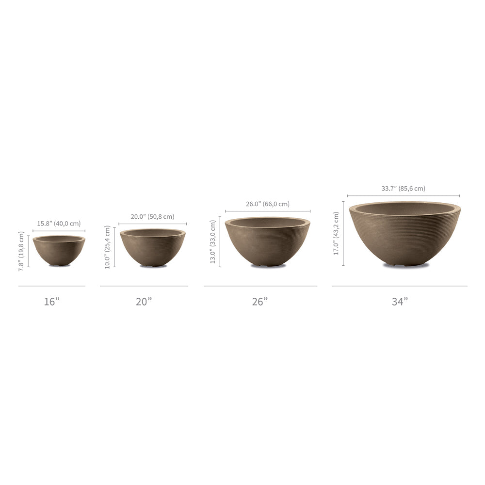 Delano 16" Bowl Mocha