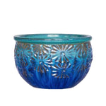 Load image into Gallery viewer, Daisy Bowl 16.5&quot; Blue/Green/Light Blue
