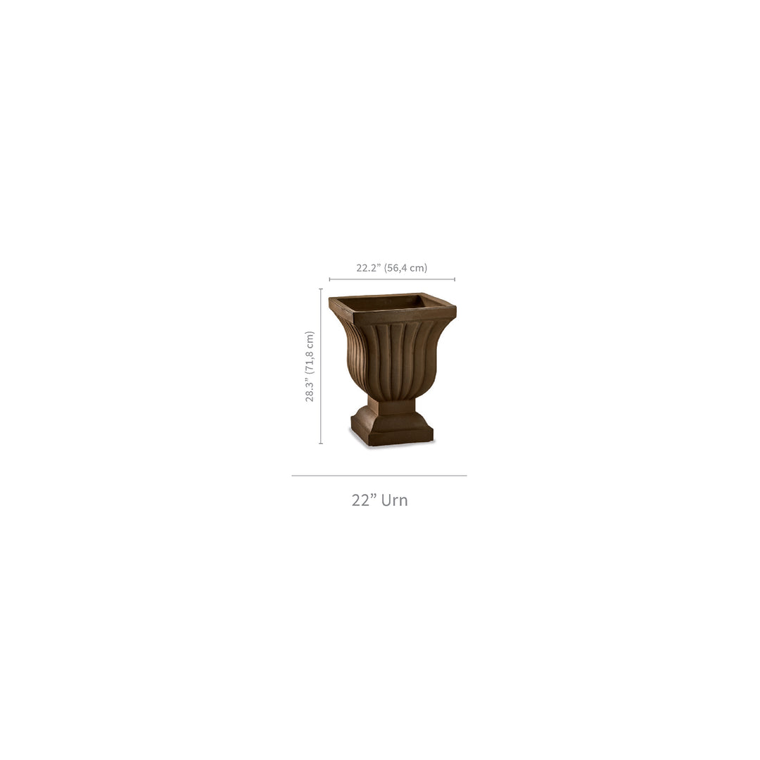 Leyla Urn, Mocha 22"