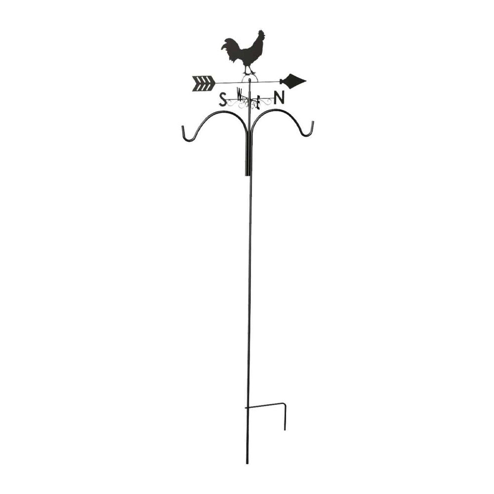 Shepherd's Hook, 78" Rooster Weathervane