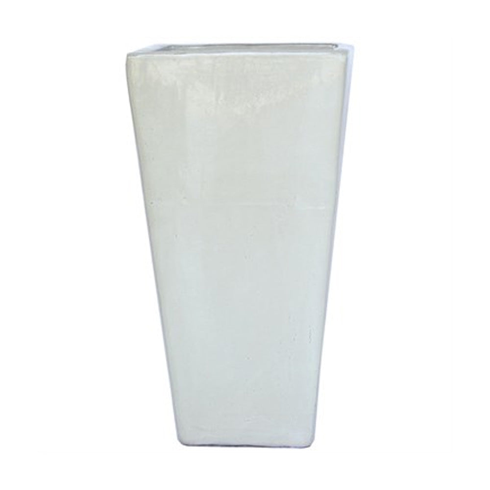 Tall Square 19" Glossy White